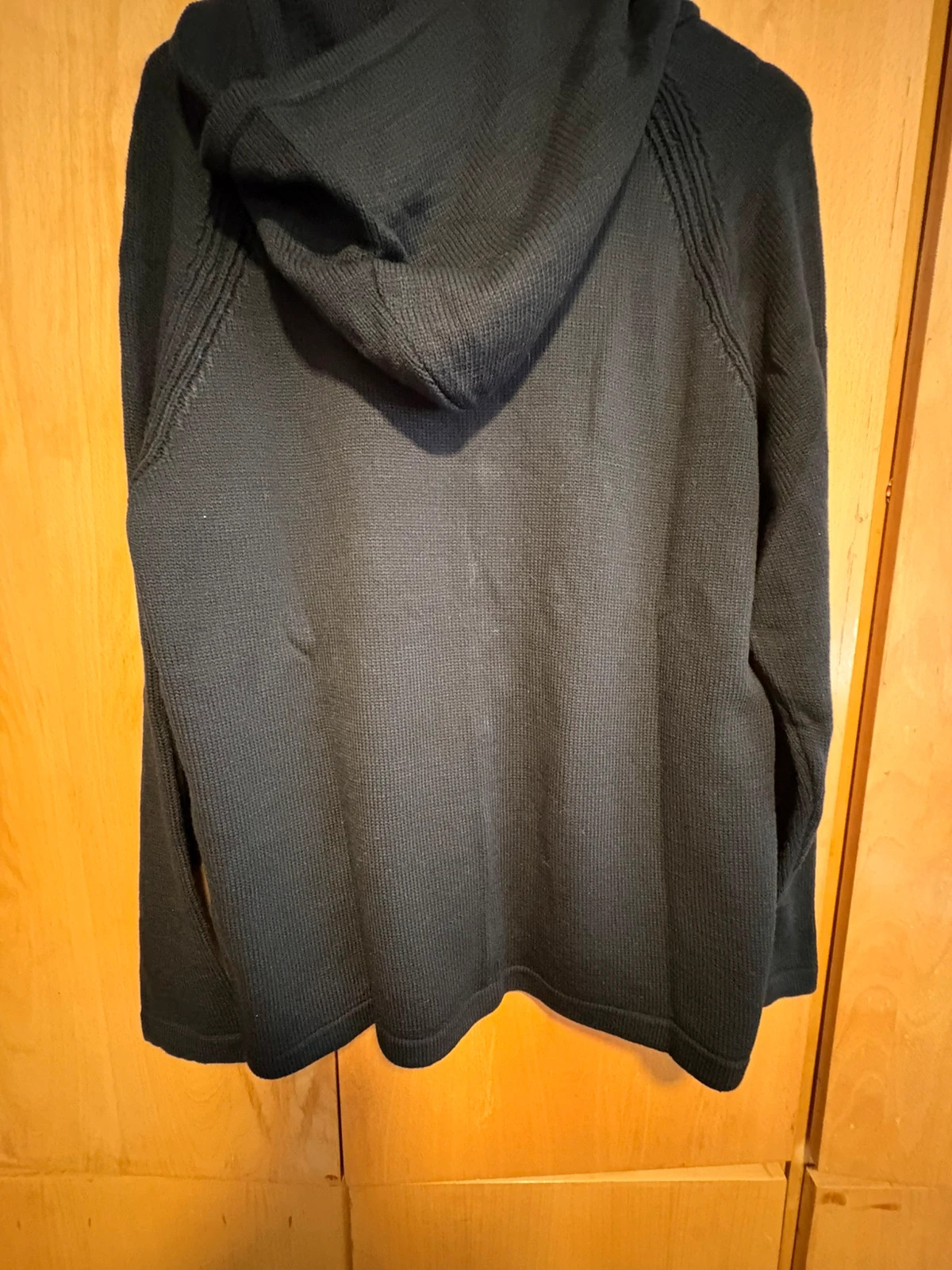 * Chaqueta Punto Hombre Negra con Capucha DeFacto XL Nueva / Cardigan Hooded (f) – Defacto – taille XL 3