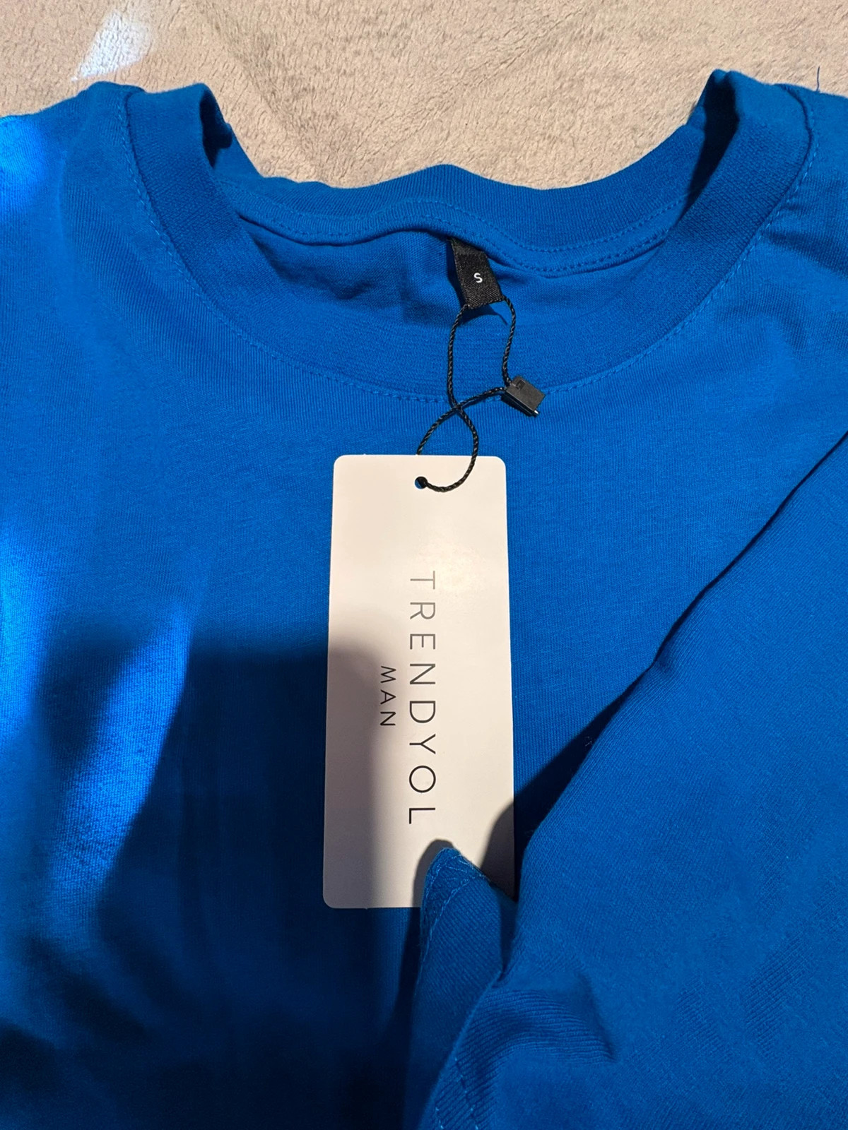 Camiseta azul básica de Trendyol man talla S (amoi.c) – Trendyol – taille S 2