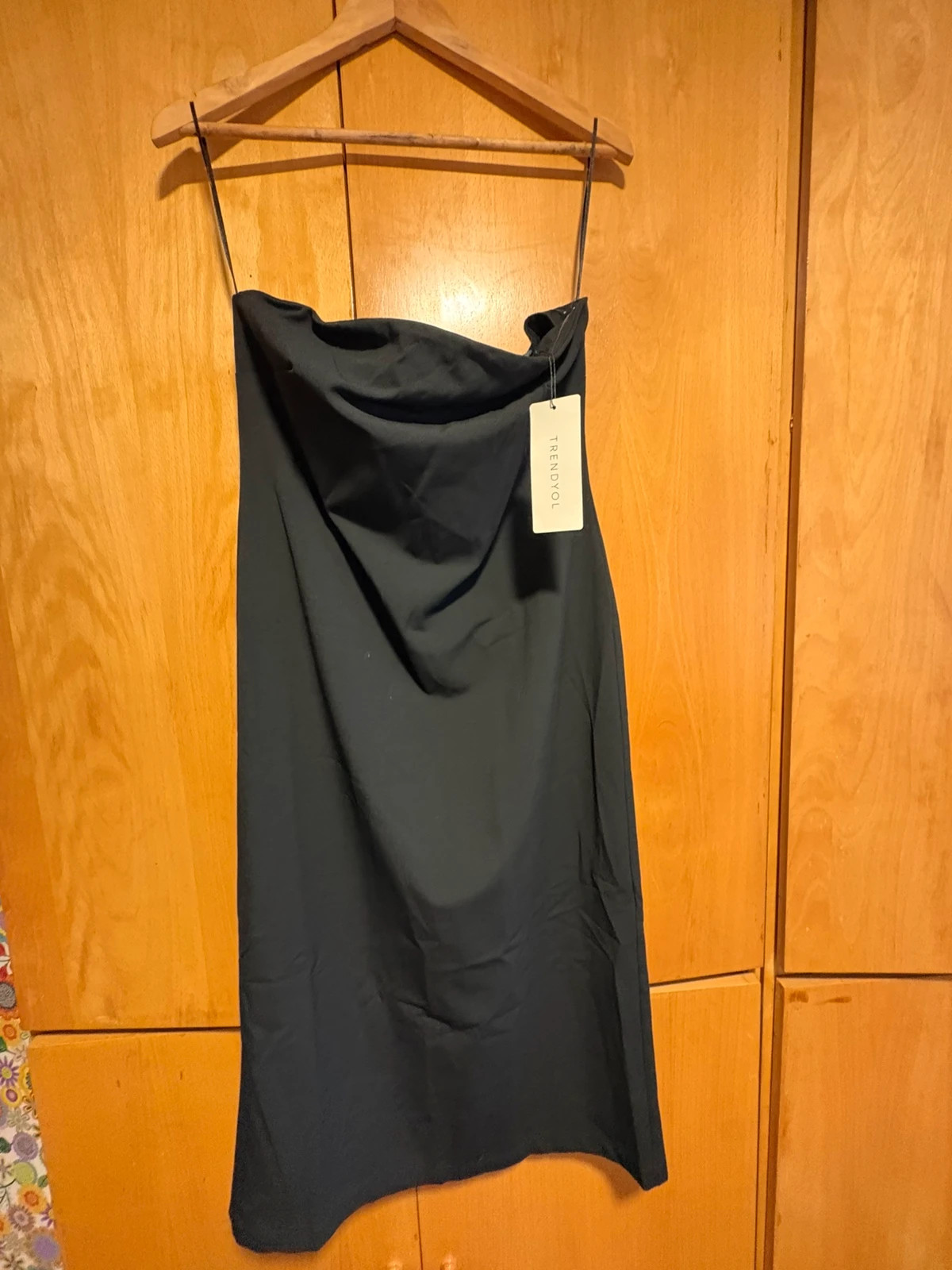 Vestido midi negro palabra de honor talla 42 (amoi.c) – Trendyol – taille XL / 42 / 14 2