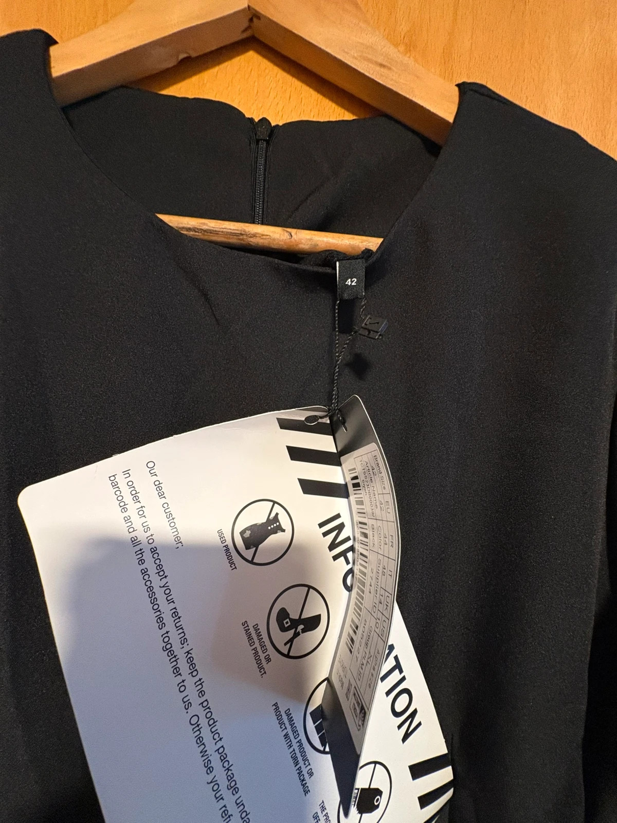 Vestido fiesta negro con brillantes y peluche en puños talla 42 (amoi.c) – Trendyol – taille XL / 42 / 14 3