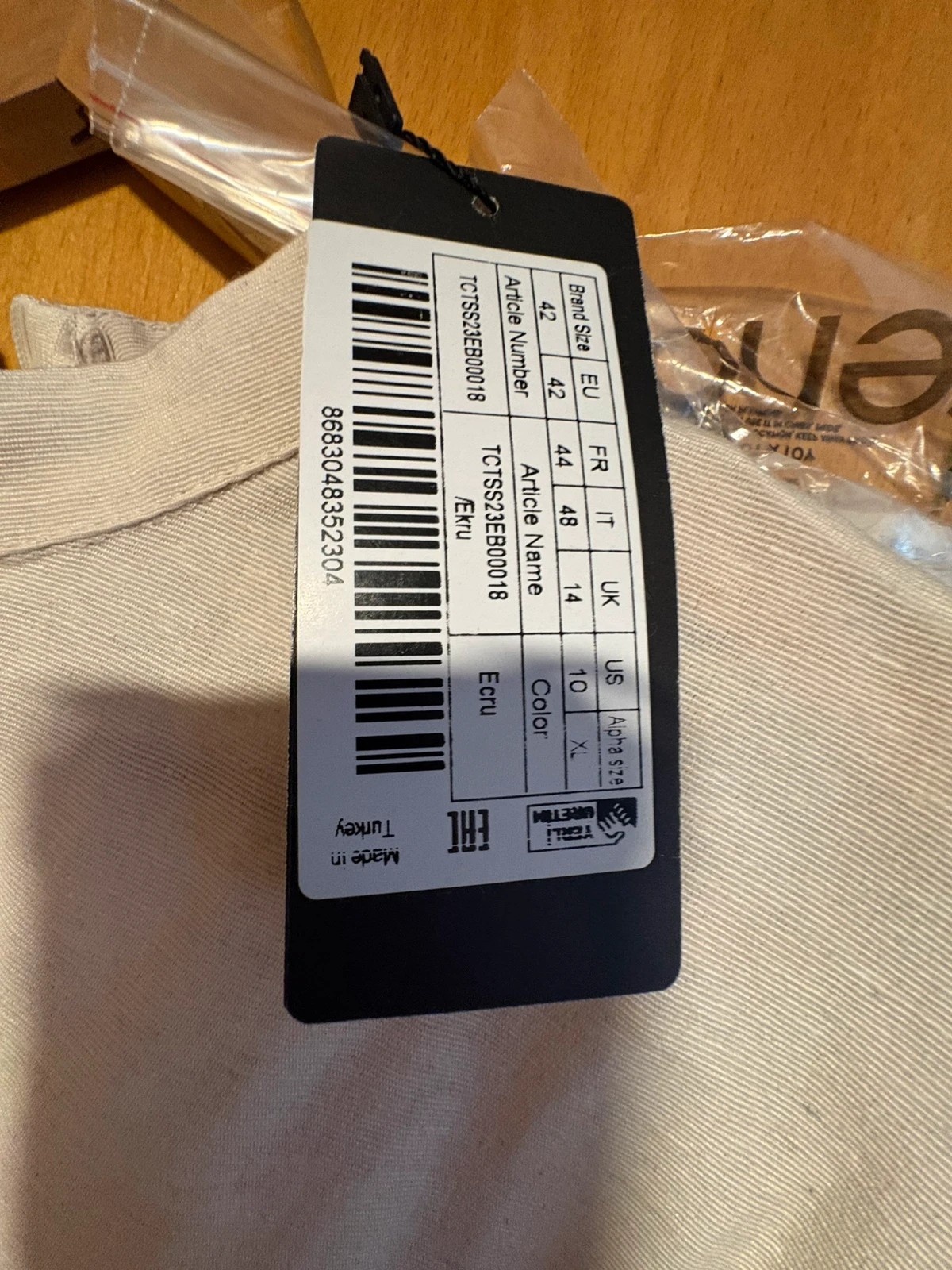 Vestido con cinturón talla 42 de Trendyol (amoi.d) – Trendyol – taille XL / 42 / 14 5