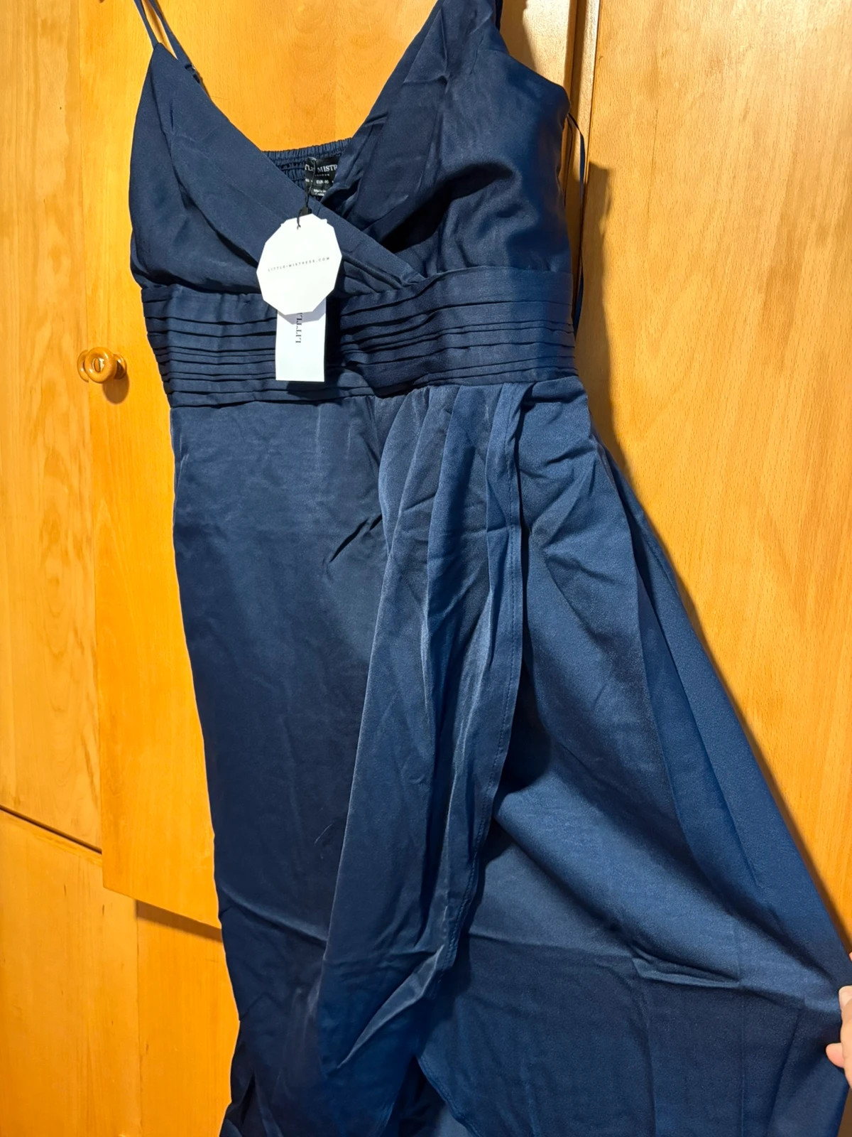 Vestido de Little Mistress talla 46 azul satinado (amoi.g)