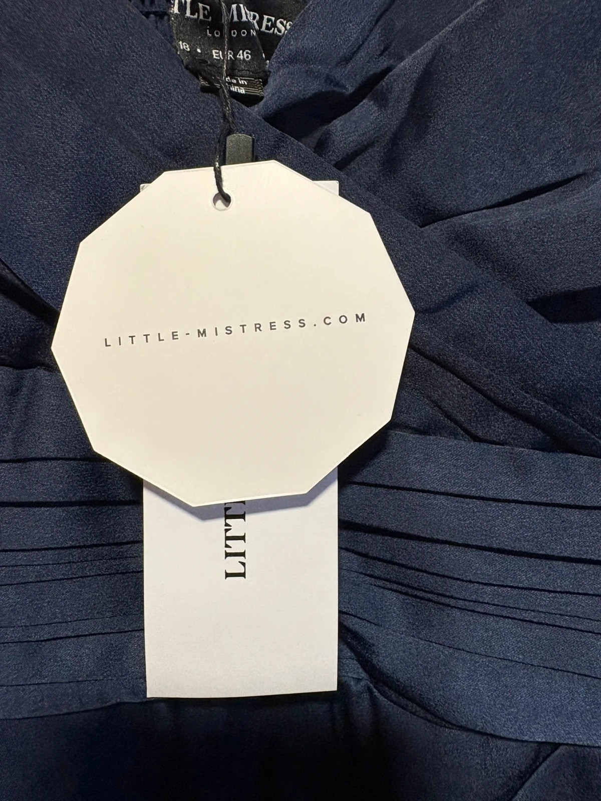 Vestido de Little Mistress talla 46 azul satinado (amoi.g) – Little Mistress – taille XXXL / 46 / 18 5