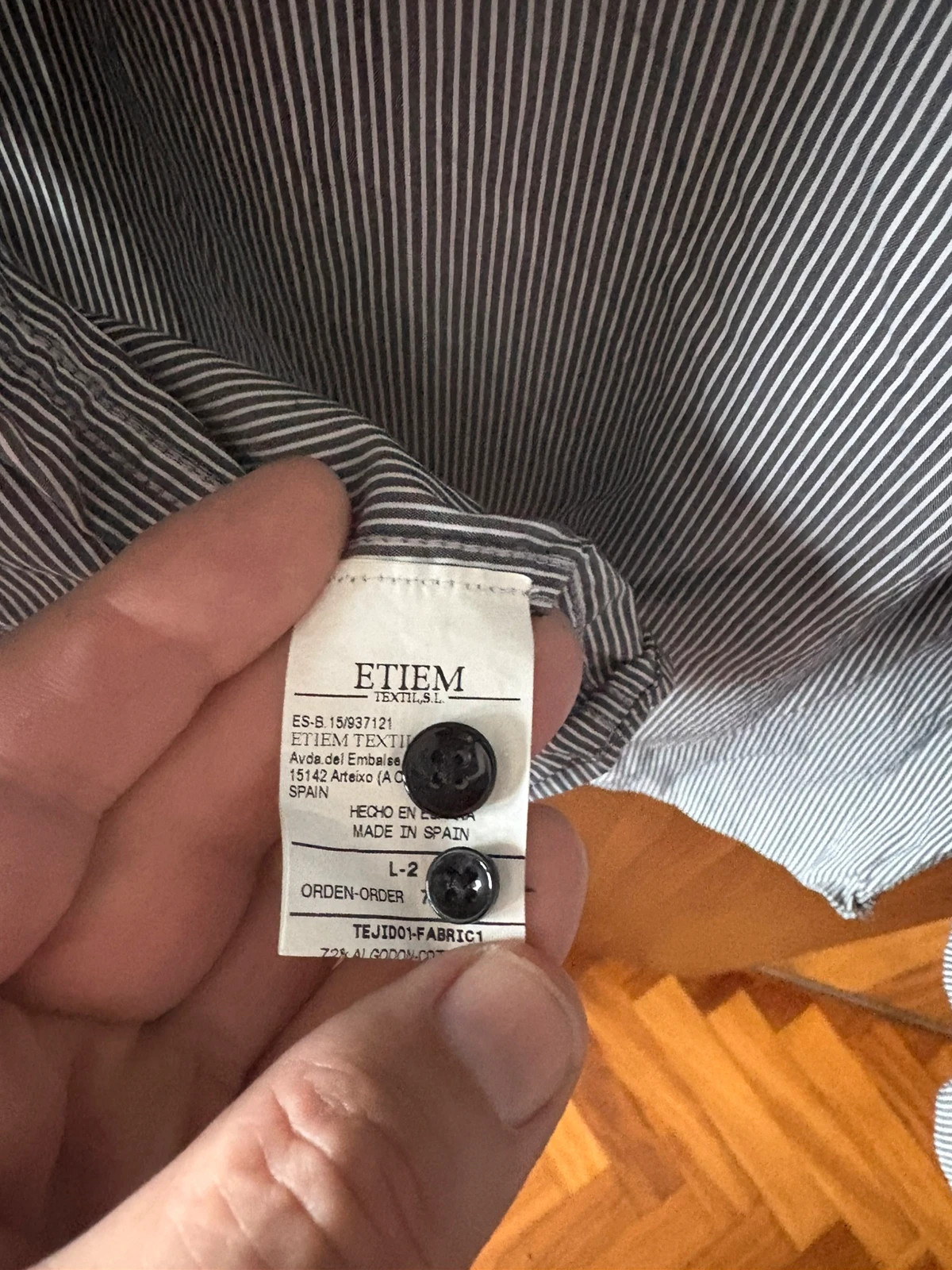 Camisa etiem talla XXL rayas blanco y negro (ajl) – Etiem – taille XXL 4