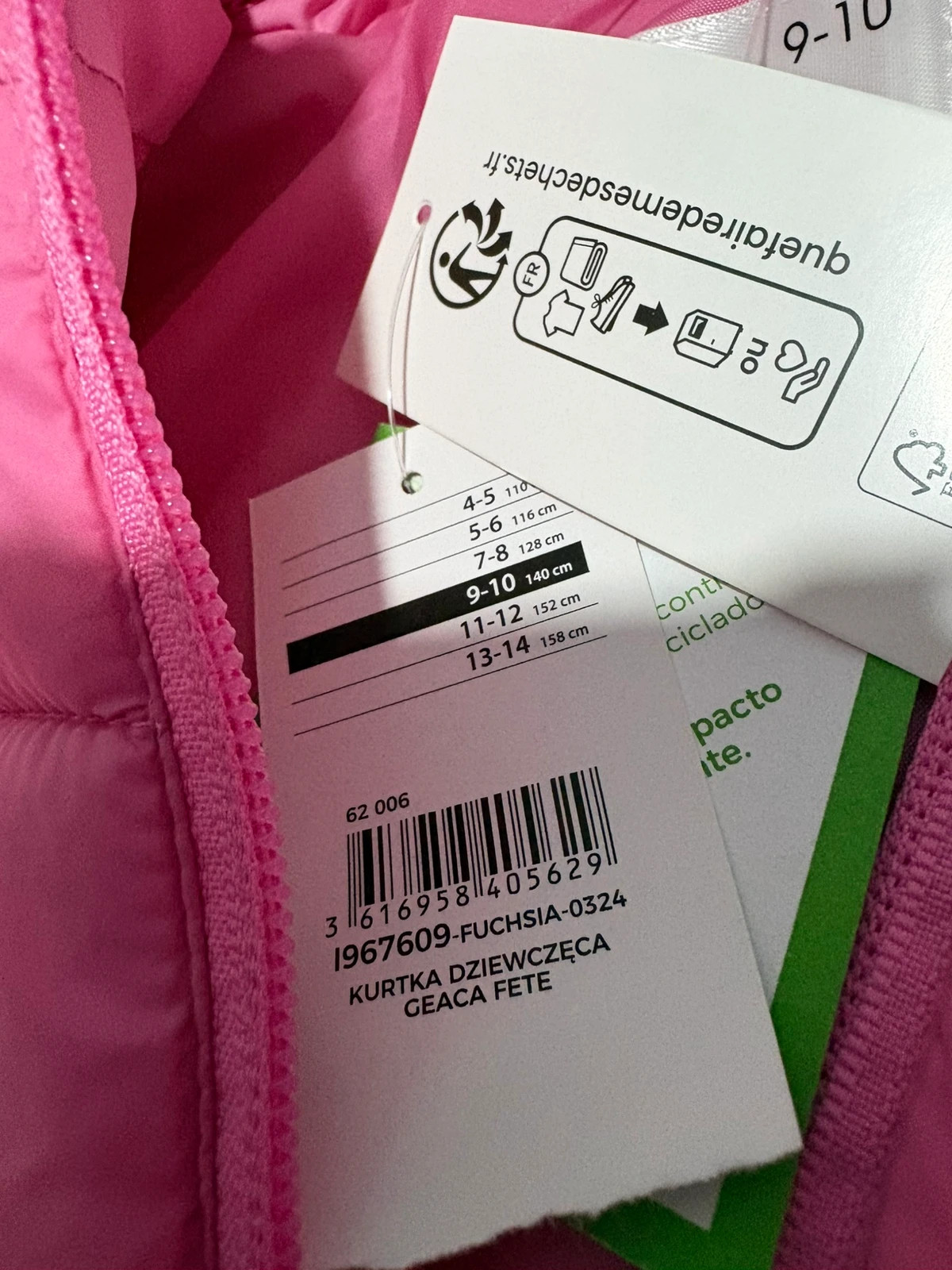 chaqueta acolchada ligera con capucha y cremallera (amoi.c) – TEX – taille 9 ans / 134 cm 4