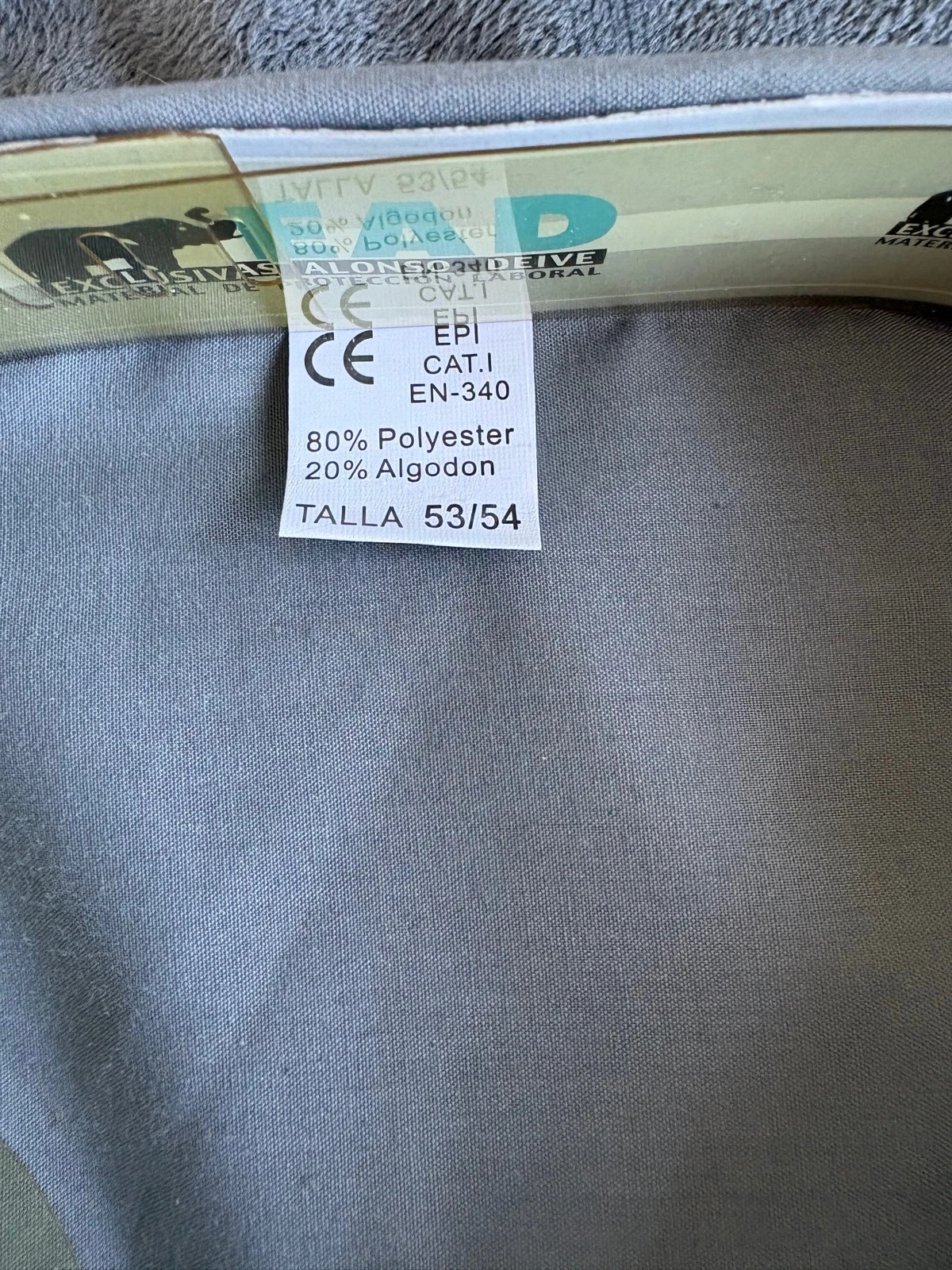 Camisa gris manga larga talla grande (amoi) – sin marca – taille 5XL 2
