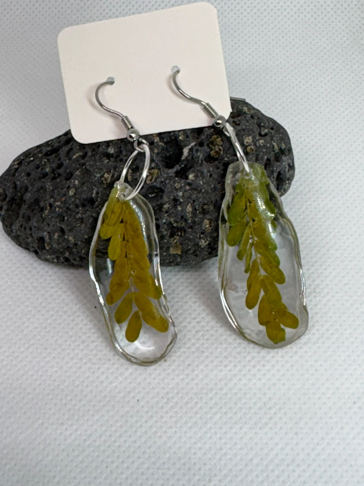 Pendientes hojas de arbol de fuego (amoi)