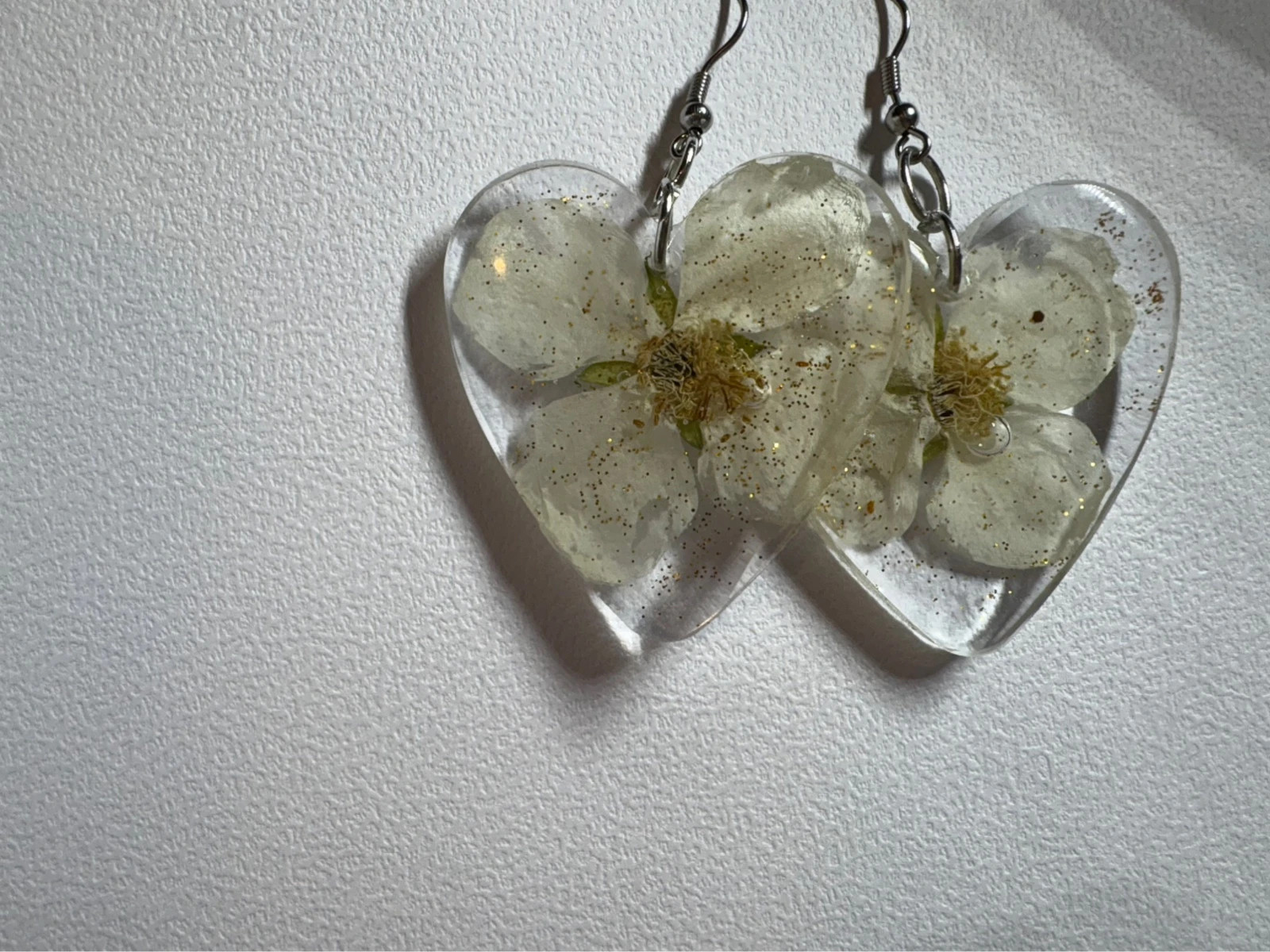 Pendientes flor de Filadelfo (amoi) – Natural 2