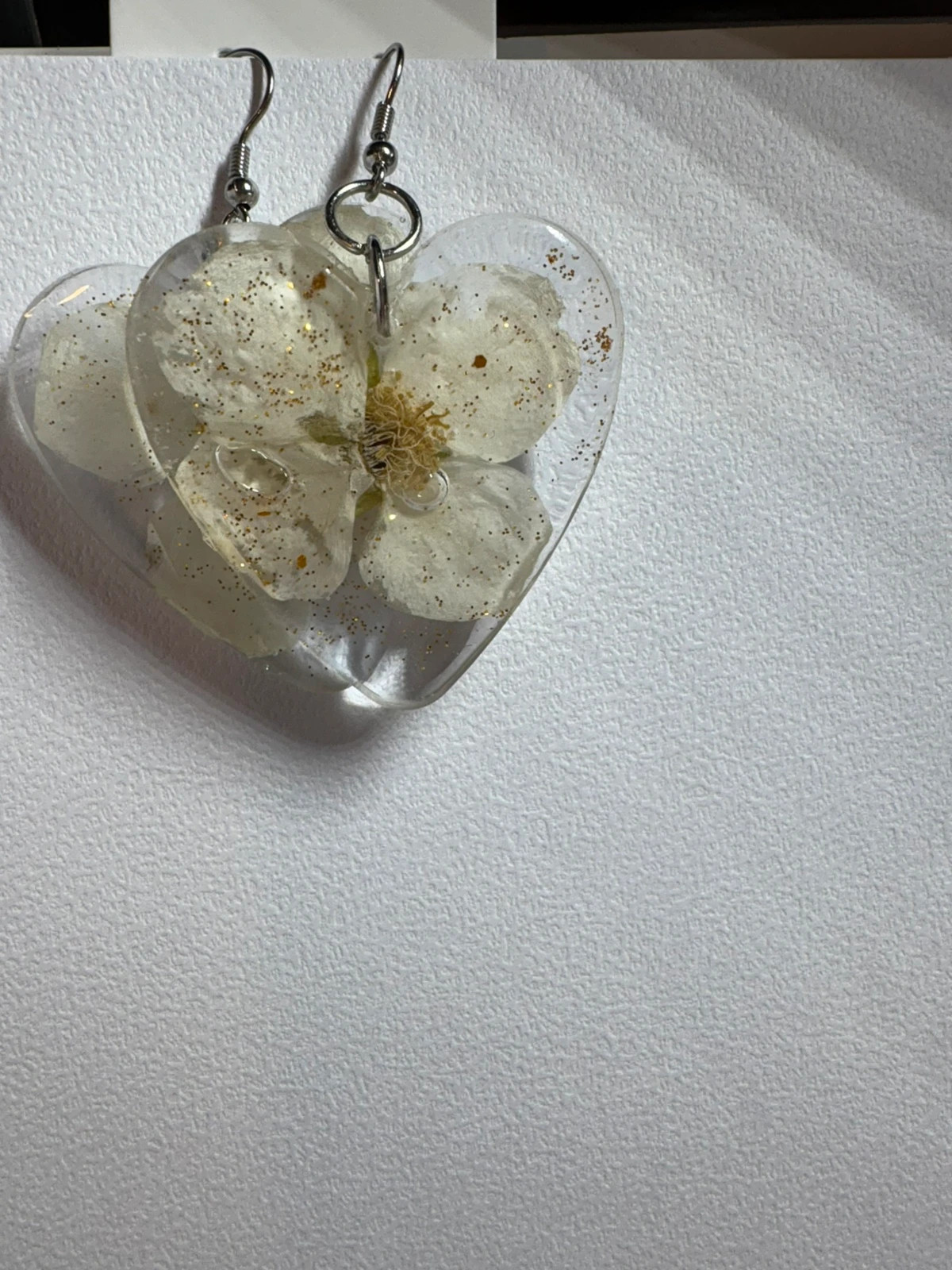 Pendientes flor de Filadelfo (amoi) – Natural 5