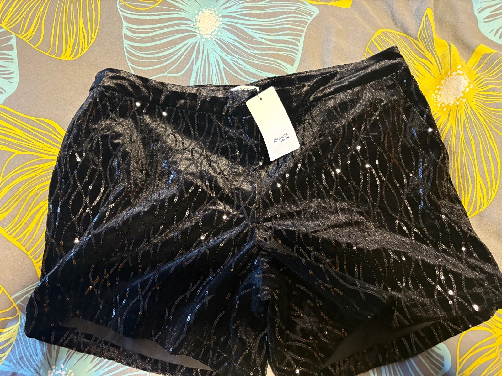 Pantalon corto de fiesta aterciopelado talla 42 (amsl) – Fórmula Joven – taille XL / 42 / 14