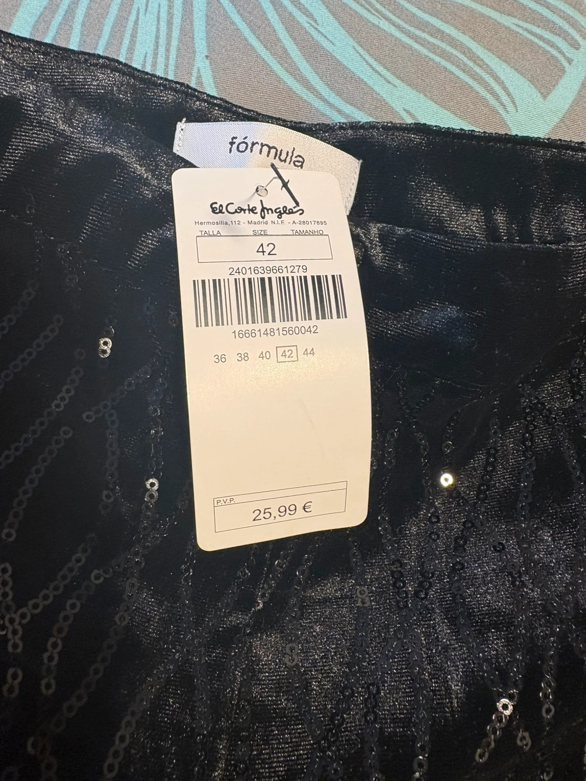 Pantalon corto de fiesta aterciopelado talla 42 (amsl) – Fórmula Joven – taille XL / 42 / 14 4