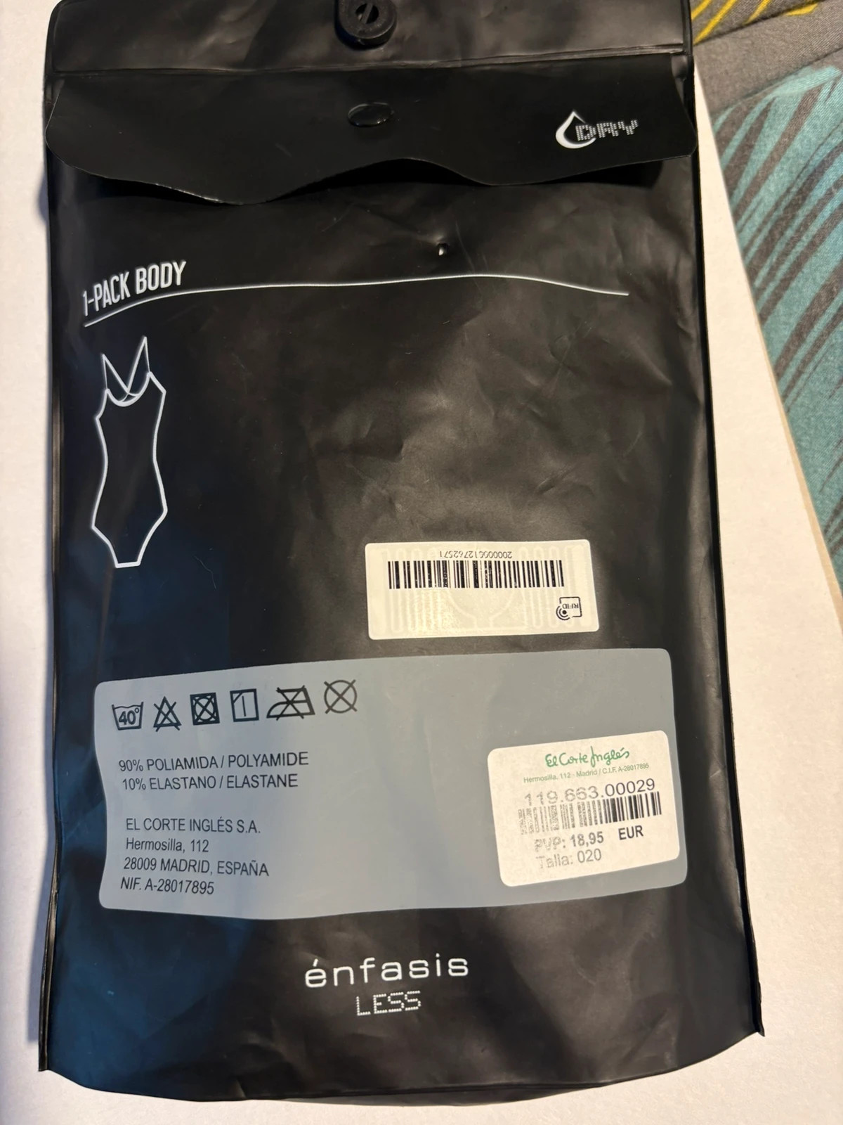 Body de enfasis talla S/M (amoi.a) – Énfasis – taille M / 38 / 10 2