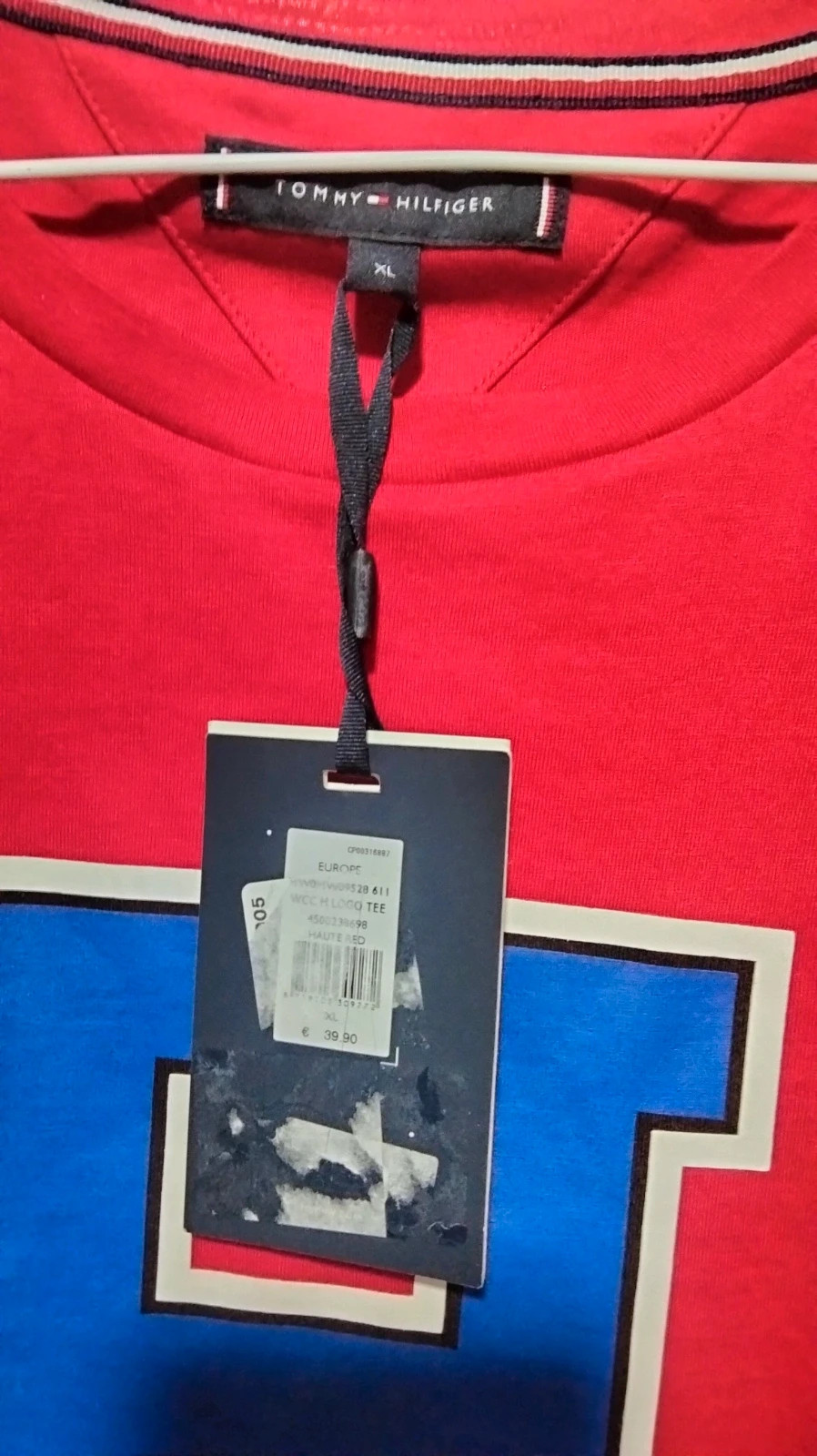 Camiseta roja de Tommy Hilfiger talla XL (jl.L) – Tommy Hilfiger – taille XL 4