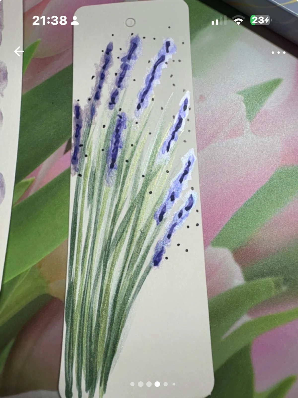 Marca páginas pintados a mano y personalizable con nombre 4