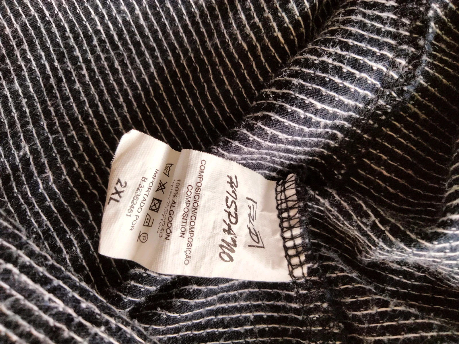 Polo manga larga talla 2XL azul marino hispano (JL) – hispano – taille XXL 5