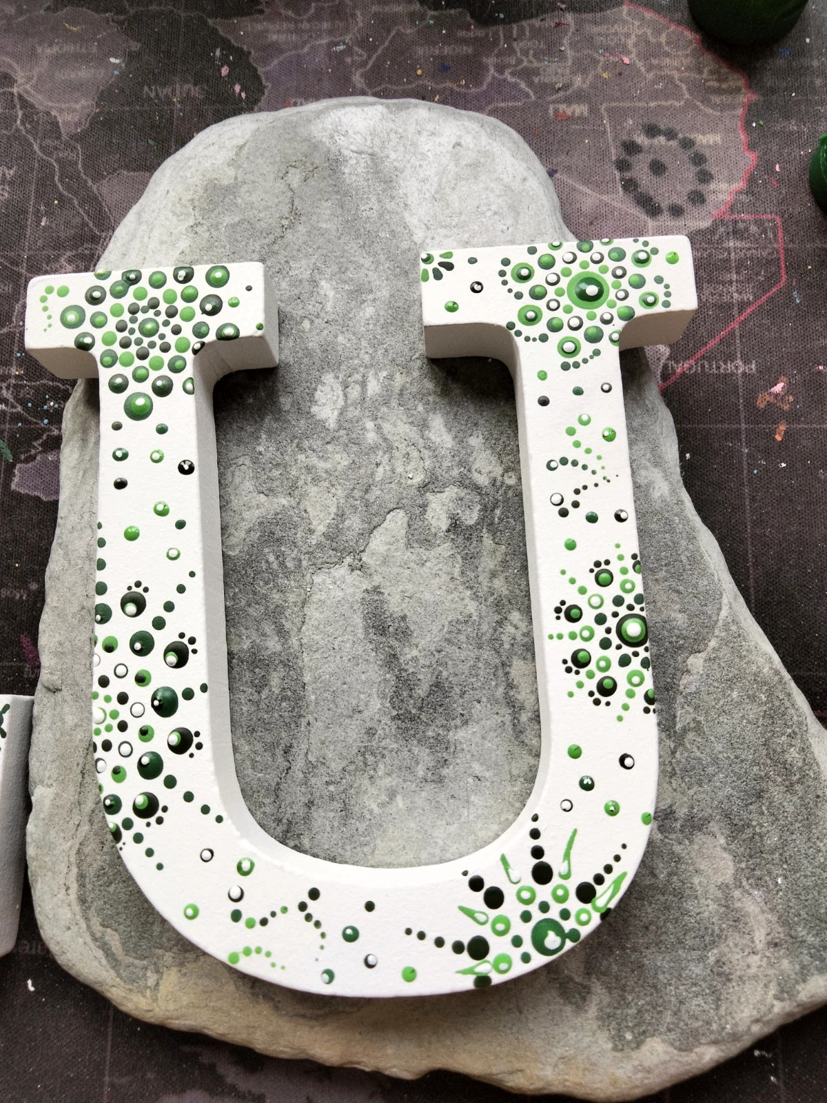 Lettres decorées couleurs et lettre au choix (amoi) – Hecho a Mano 4