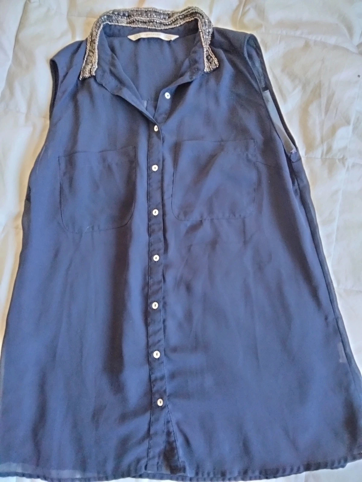 Chemise Zara Trafaluc taille S (alba)
