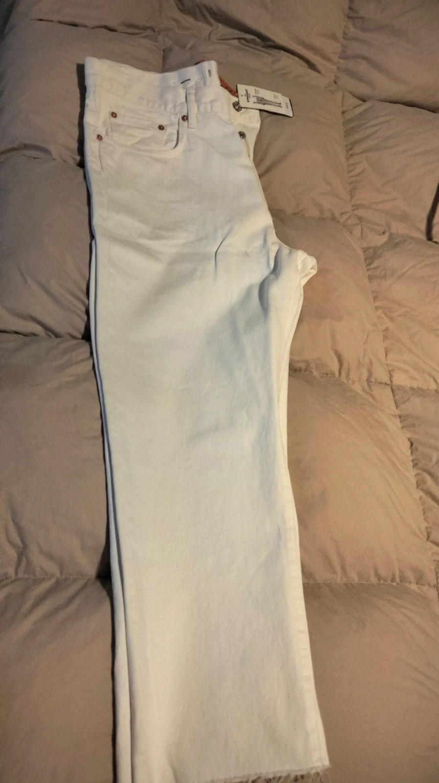 Vaquero tobillero talla 46 de Mango blanco roto (amoi) – Mango – taille XXXL / 46 / 18