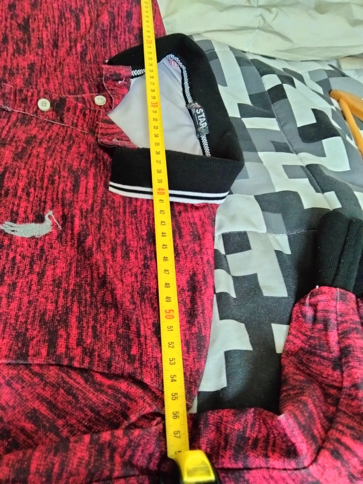 Polo manche longue rouge/noir taille 3XL (JL) – Top Star – taille XXXL 5