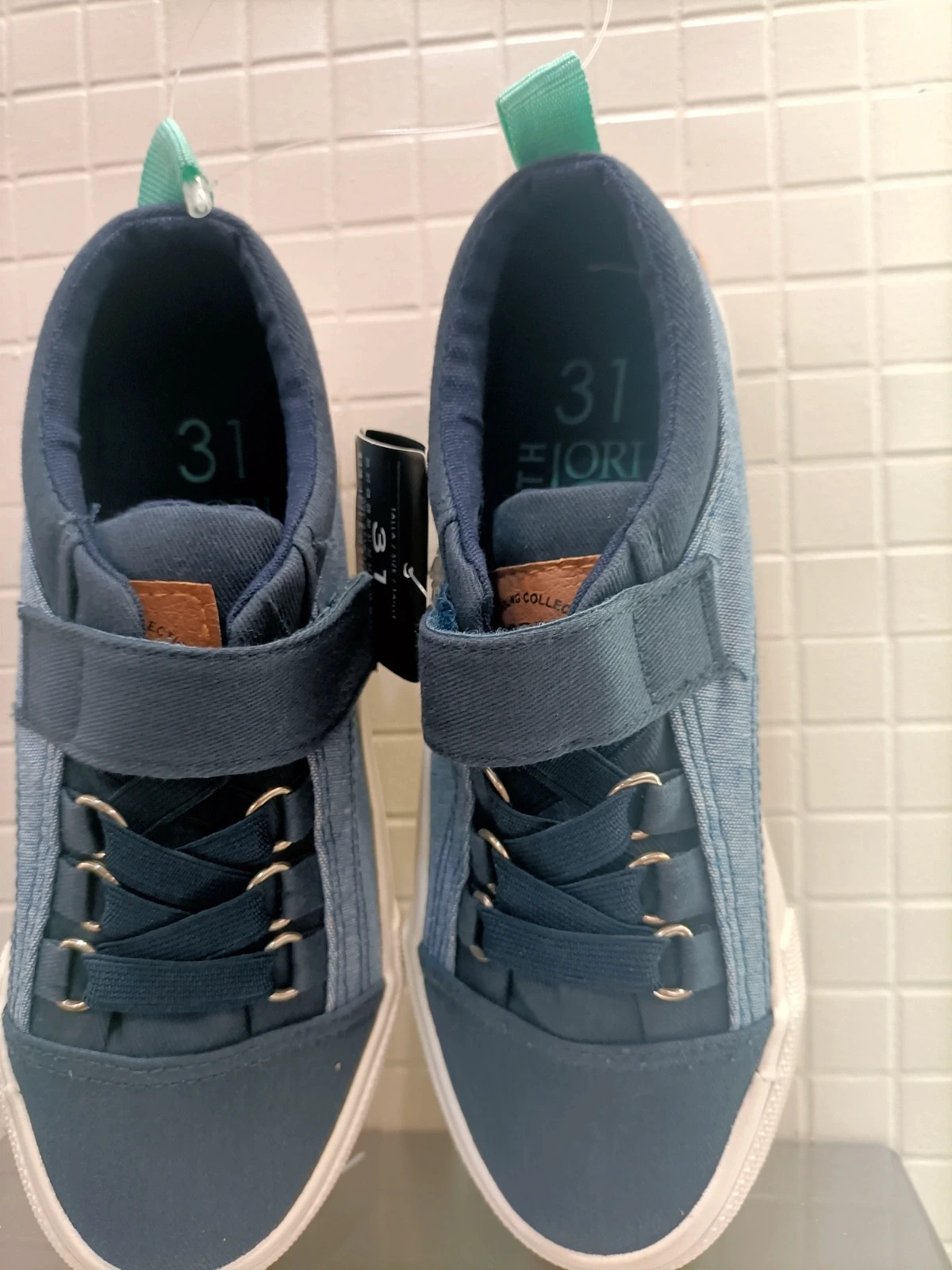 Bambas de lona talla 31 con velcro (amsl)