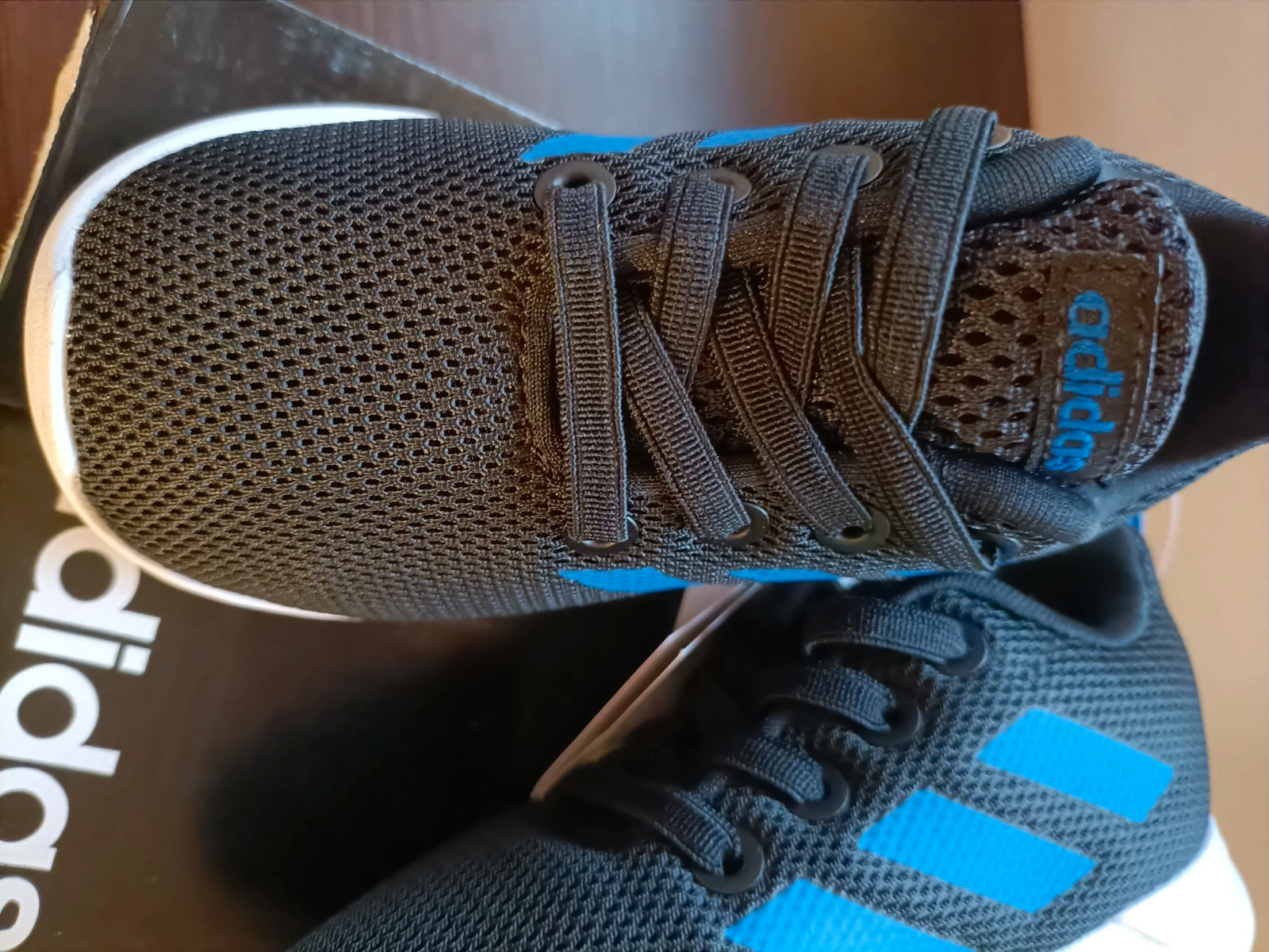 Tenis niño Lite Racer negro y azul talla 22 (amsl.13) – adidas – taille 22 3