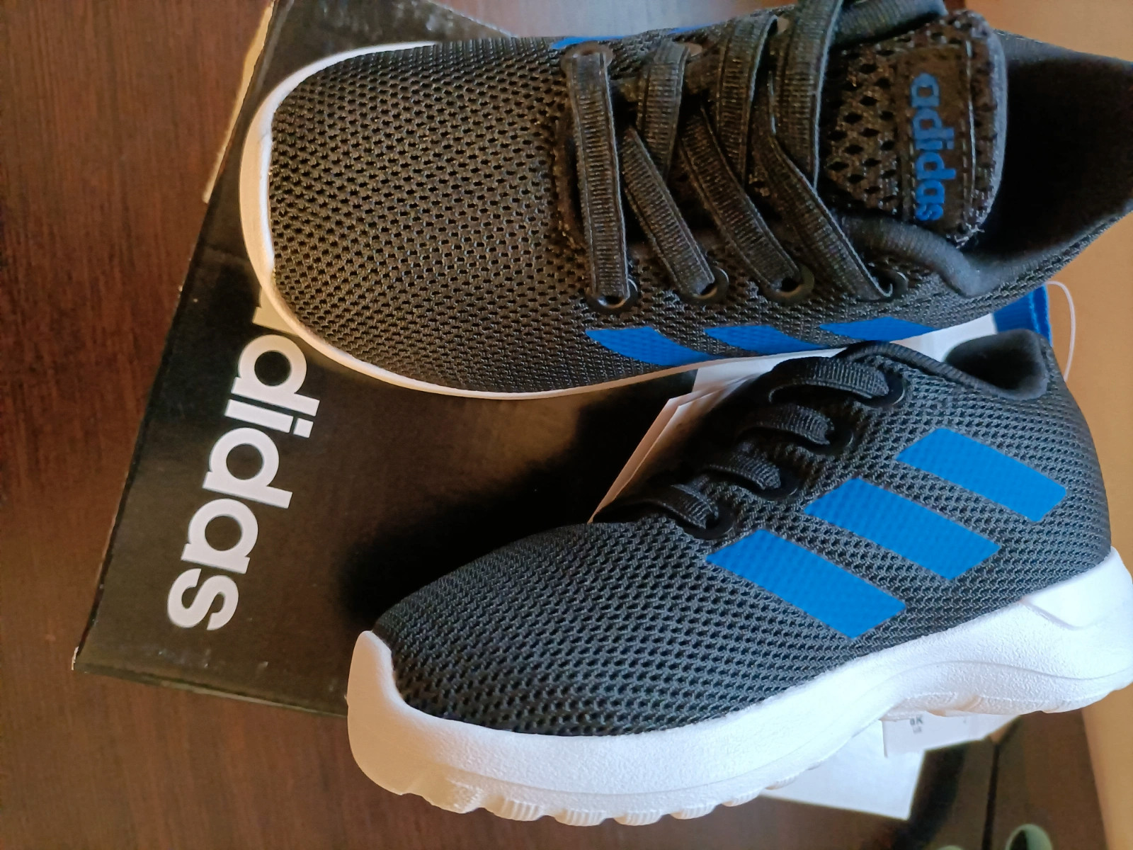 Tenis niño Lite Racer negro y azul talla 22 (amsl.13) – adidas – taille 22 2