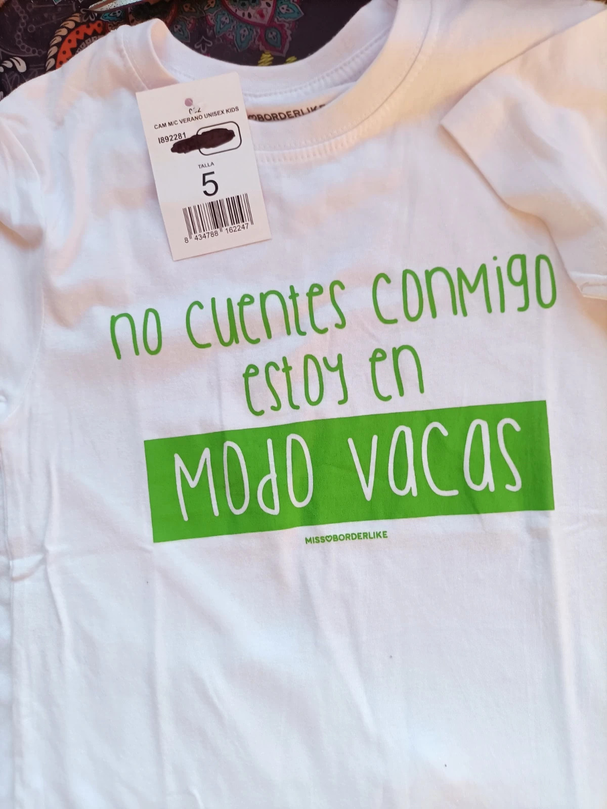 Lote de 3 camisetas con mensaje talla 5años (amsl°c) – Missborderlike – taille 5 ans / 110 cm 3