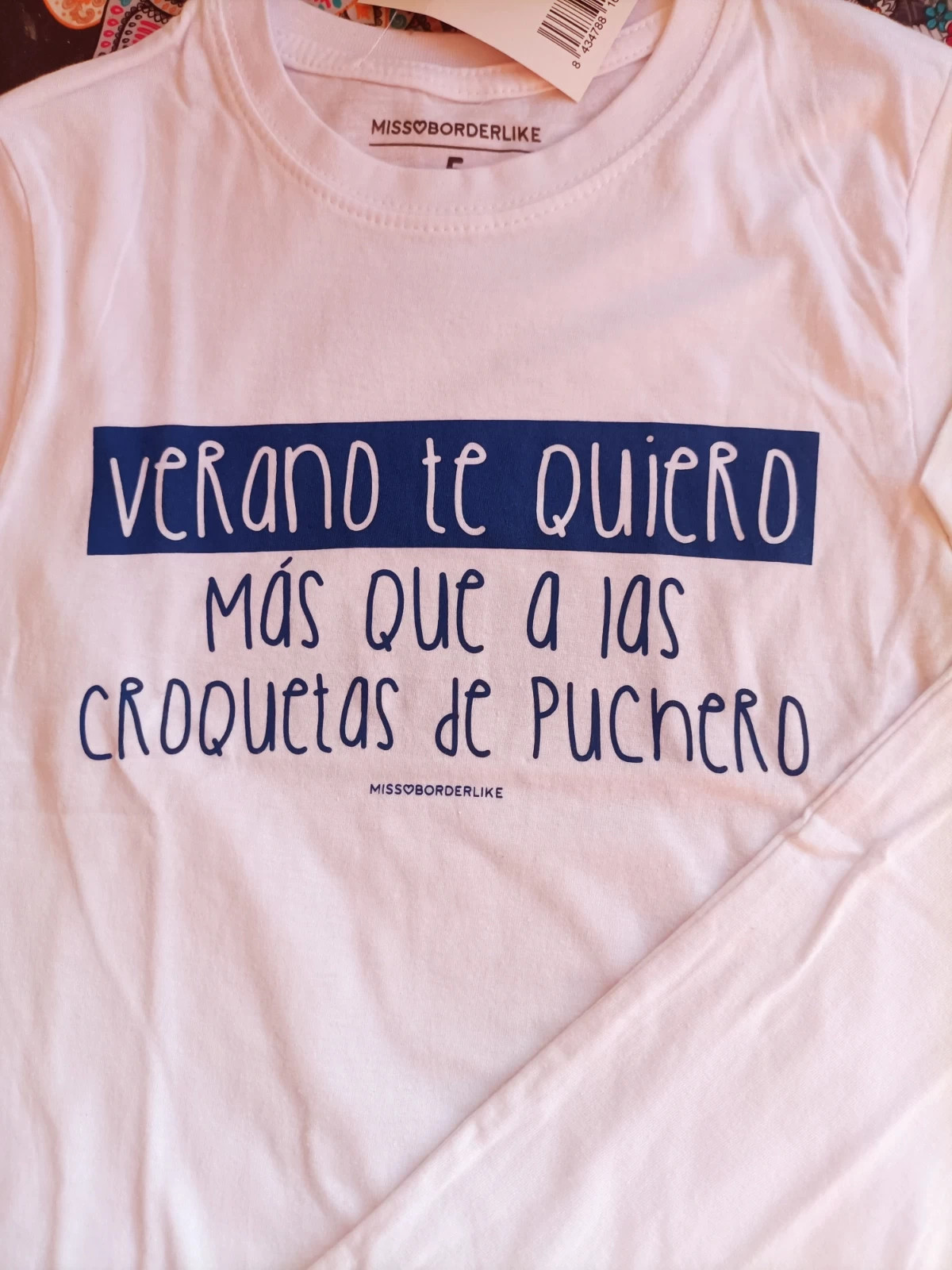 Lote de 3 camisetas con mensaje talla 5años (amsl°c) – Missborderlike – taille 5 ans / 110 cm 4