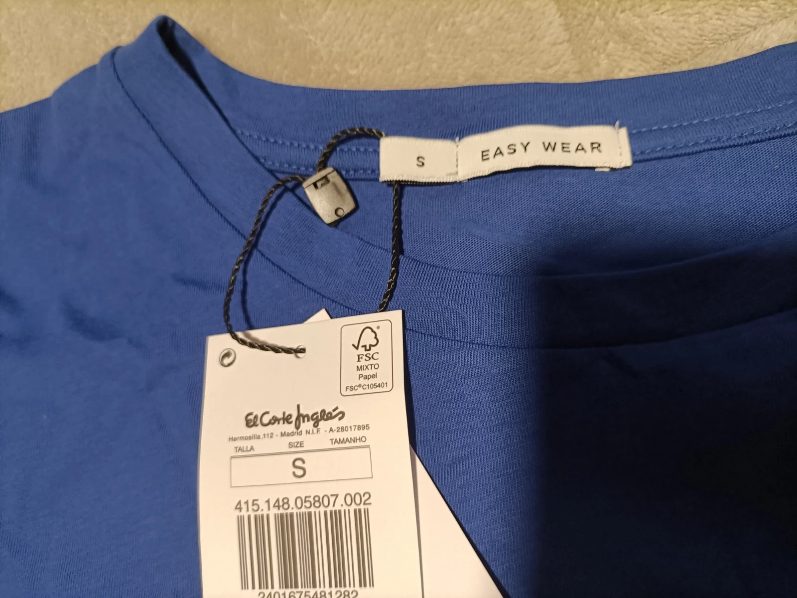 Camiseta talla S azul (amsl) – Easy Wear – taille S / 36 / 8 4