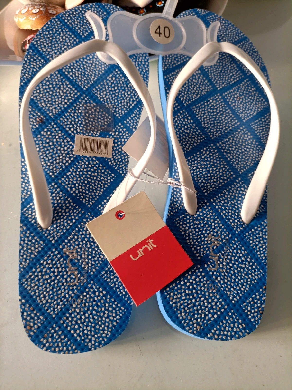 Tong bleu et blanches taille 40 (amsl) – Unit – taille 40 2