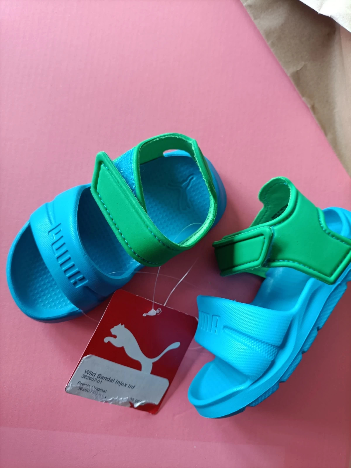 Sandalias Puma Wild Sandal Injex talla 19 azul y verdes muy ligeras (amsl°H) – Puma – taille 19 2