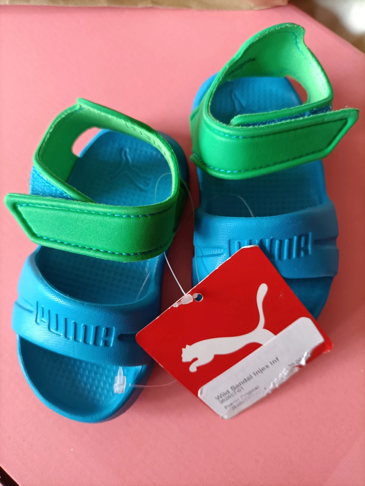 Sandalias Puma Wild Sandal Injex talla 19 azul y verdes muy ligeras (amsl°H) – Puma – taille 19