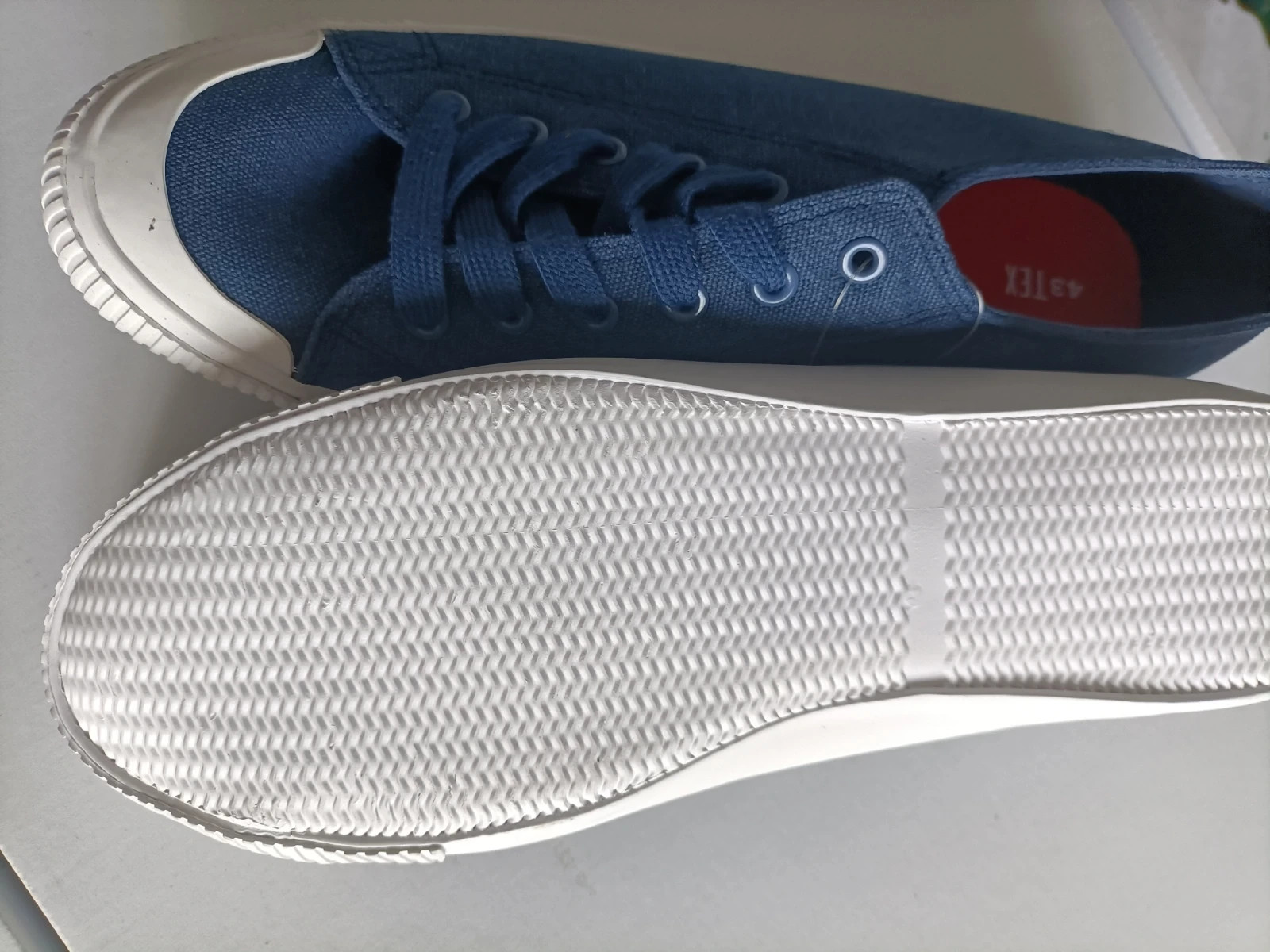 Zapatillas de lona azul talla 43 hombre (amsl~A) – TEX – taille 43 3
