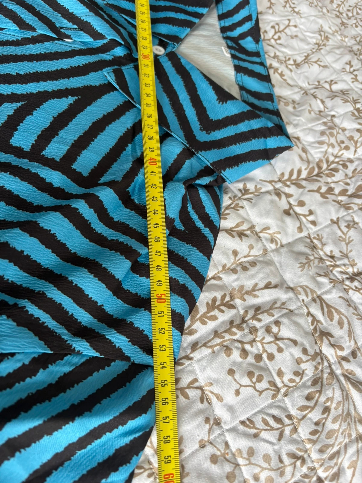 Bluss estampado zebra en azul talla grande 2XL (amoi~f) – Shein – taille XXL / 44 / 16 4