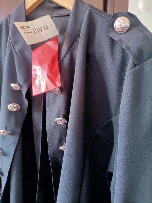 Veste noire fine et habillée mesures sur description (amoi.23) – Italy Mode – taille 8XL / 56 / 28 3
