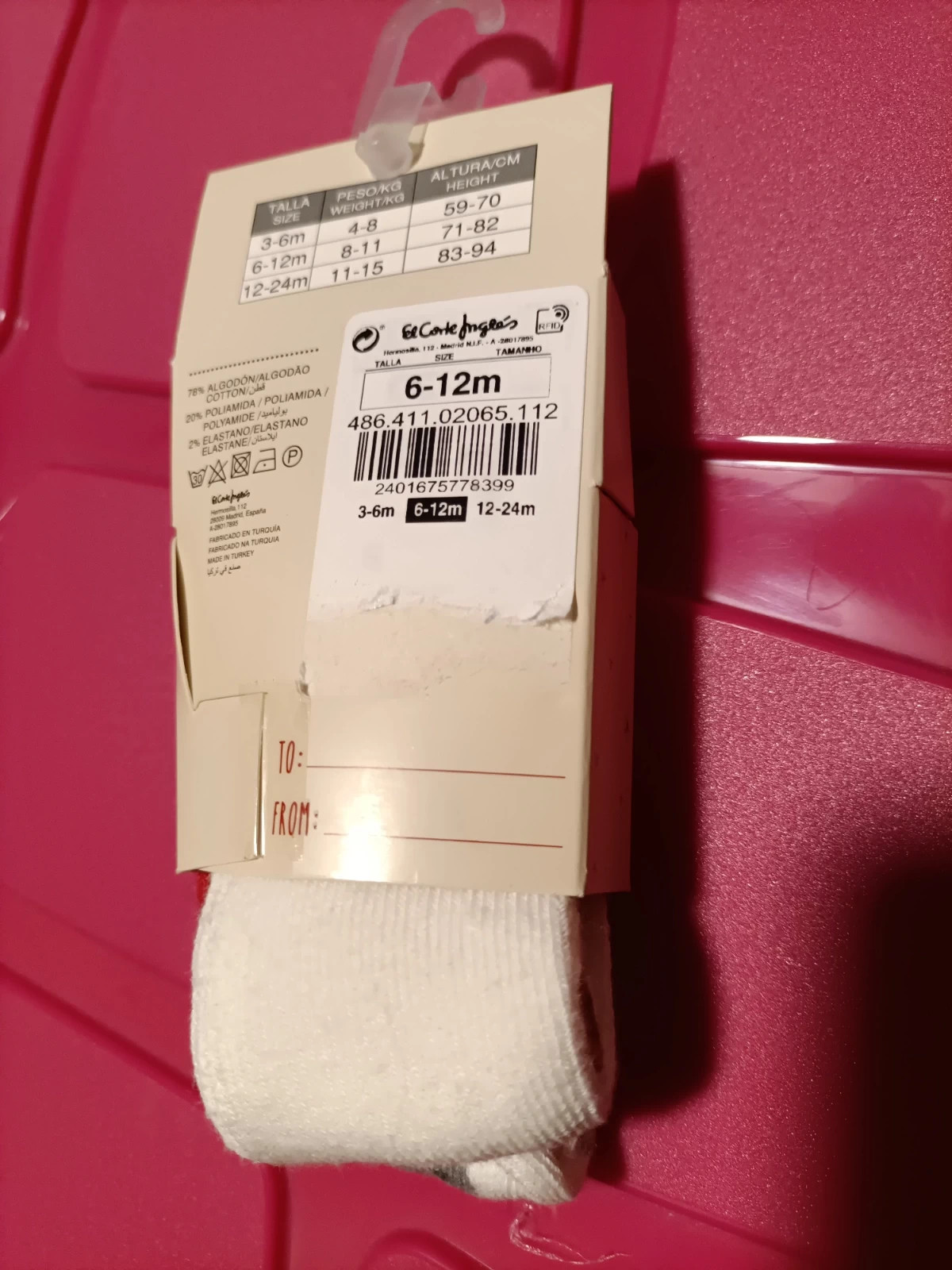 Collants de Noël taille 6/12 mois (amsl) – El Corte Inglés – taille 6-9 mois / 68 cm 4