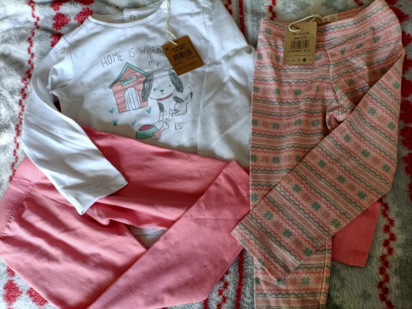 Conjunto camiseta manga larga y 2 leggins talla 2-3 años (amsl.2) – Unit – taille 24-36 mois / 92 cm 2