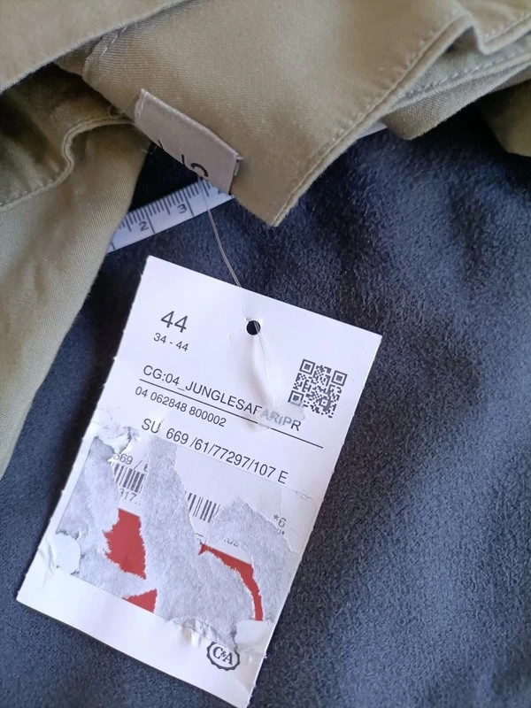 Pantalón fino color caqui con bolsillos talla 44 (amoi) – C&A – taille XXL / 44 / 16 5