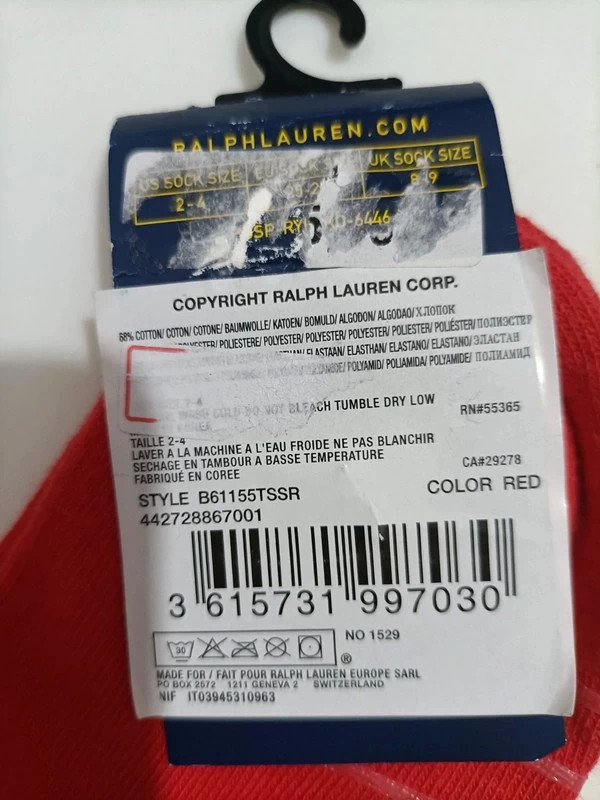 Chaussettes rouges de Ralph Lauren taille 2-4 ans (amsl) – Ralph Lauren – taille 24-36 mois / 92 cm 5