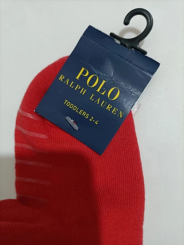Chaussettes rouges de Ralph Lauren taille 2-4 ans (amsl)