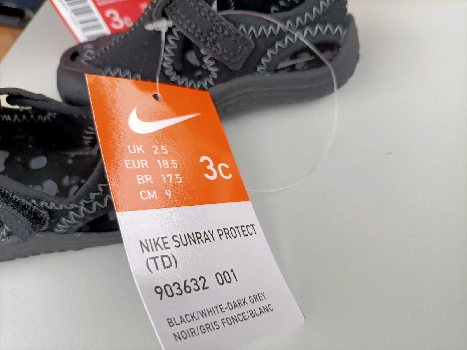 sandalias suray protect negras talla 18'5 (amsl°8) – Nike – taille 18 5