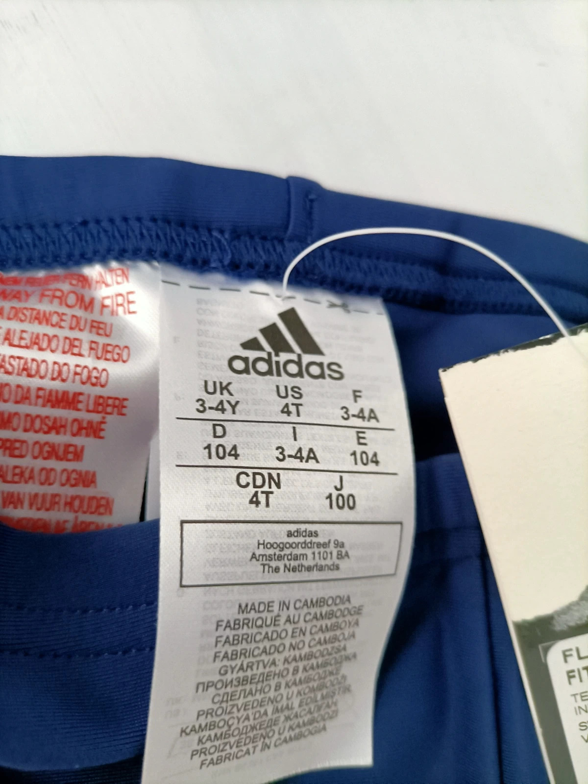 Maillot de bain piscine garçon taille 104 bleu marine raies oranges (amsl.e) – adidas – taille 24-36 mois / 92 cm 5