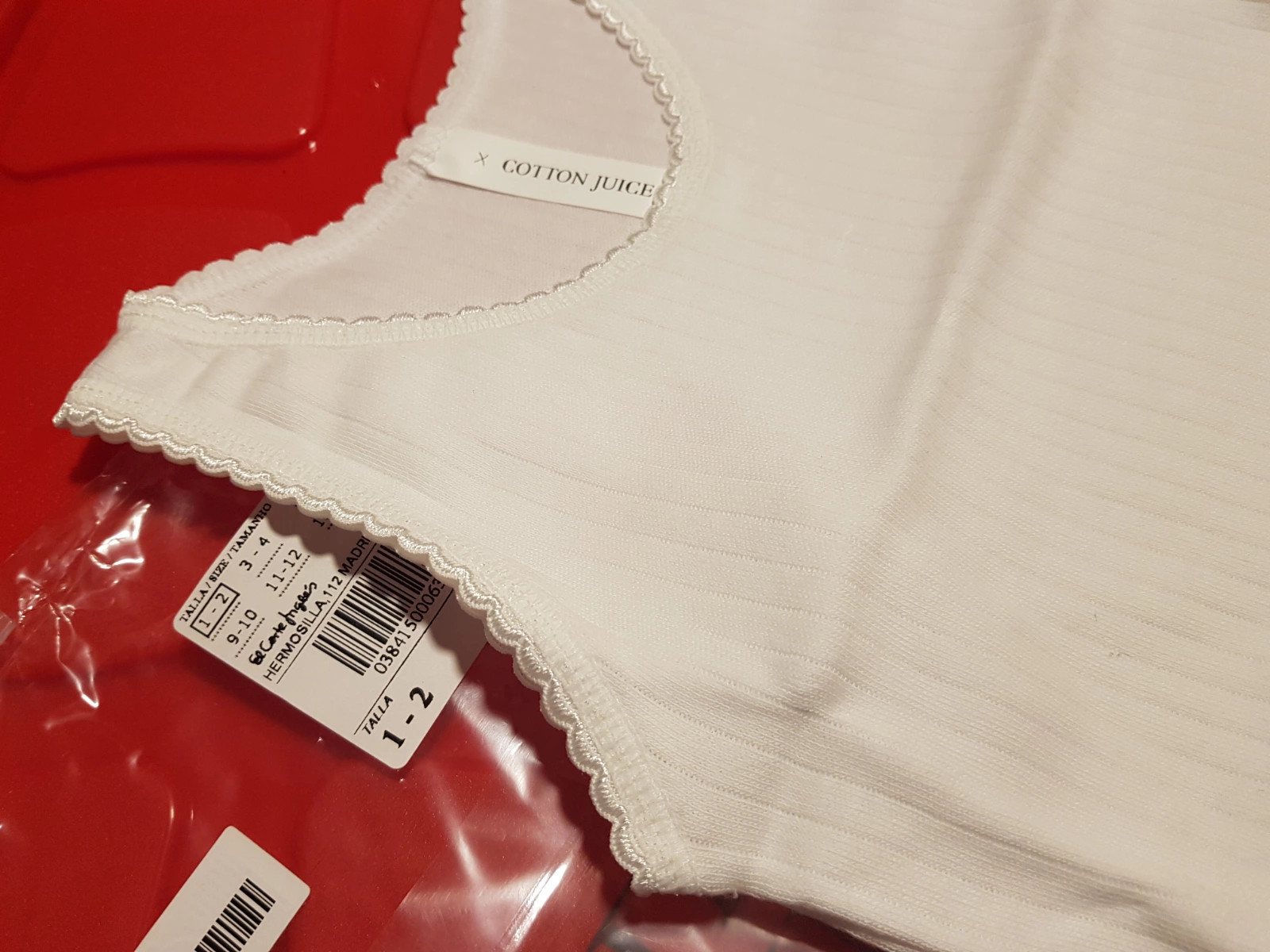 Lote de 3 camisetas interiores talla 1-2 años (amsl) – COTTON JUICE – taille 12-18 mois / 80 cm 3