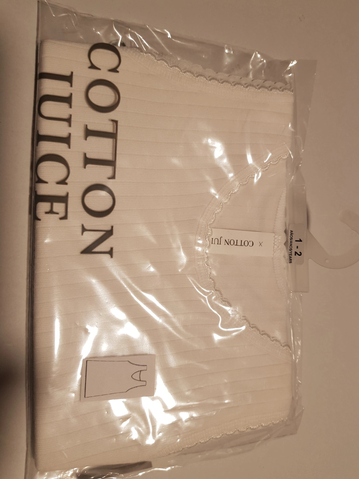 Lote de 3 camisetas interiores talla 1-2 años (amsl) – COTTON JUICE – taille 12-18 mois / 80 cm 4