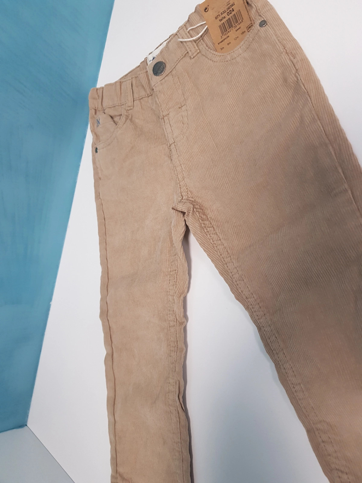 Petit pantalon velours couleur beige/marron clair taille 24 mois (amsl) – Unit Boys – taille 18-24 mois / 86 cm