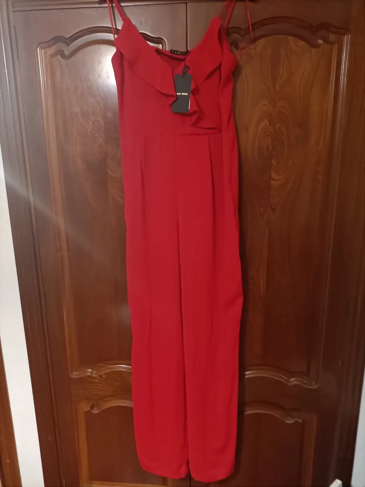 Elegante combinaison pantalon rouge (amsl.i) – Easy Wear – taille L / 40 / 12 3