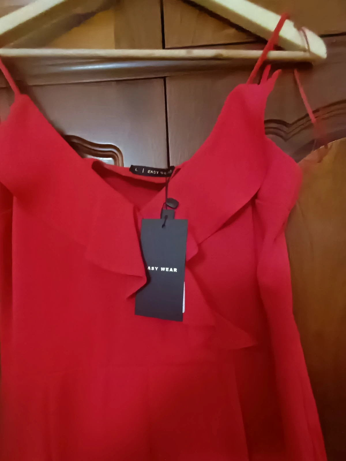 Elegante combinaison pantalon rouge (amsl.i) – Easy Wear – taille L / 40 / 12 2