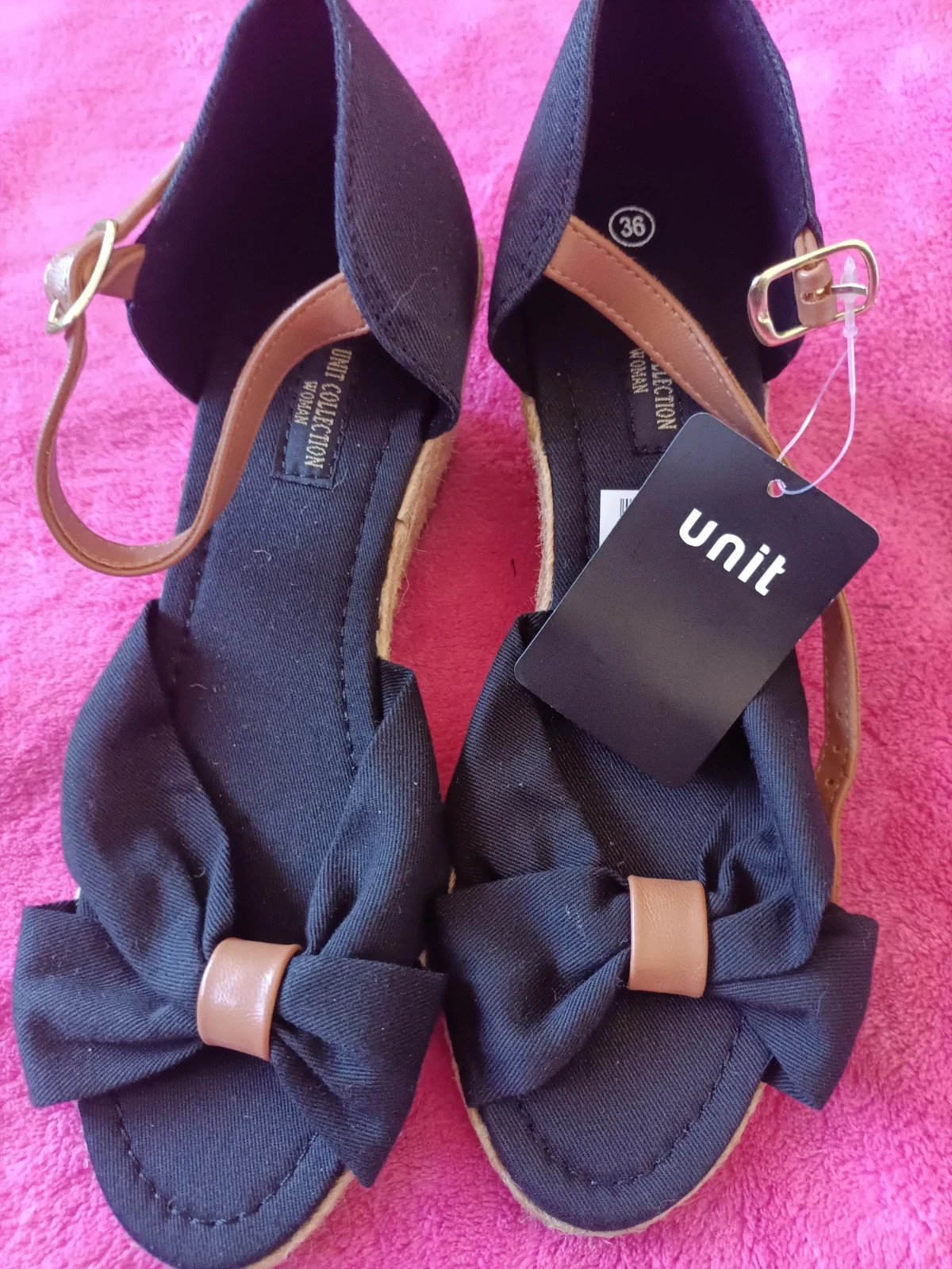 Sandalias negras y marrón talla 36 (amsl)