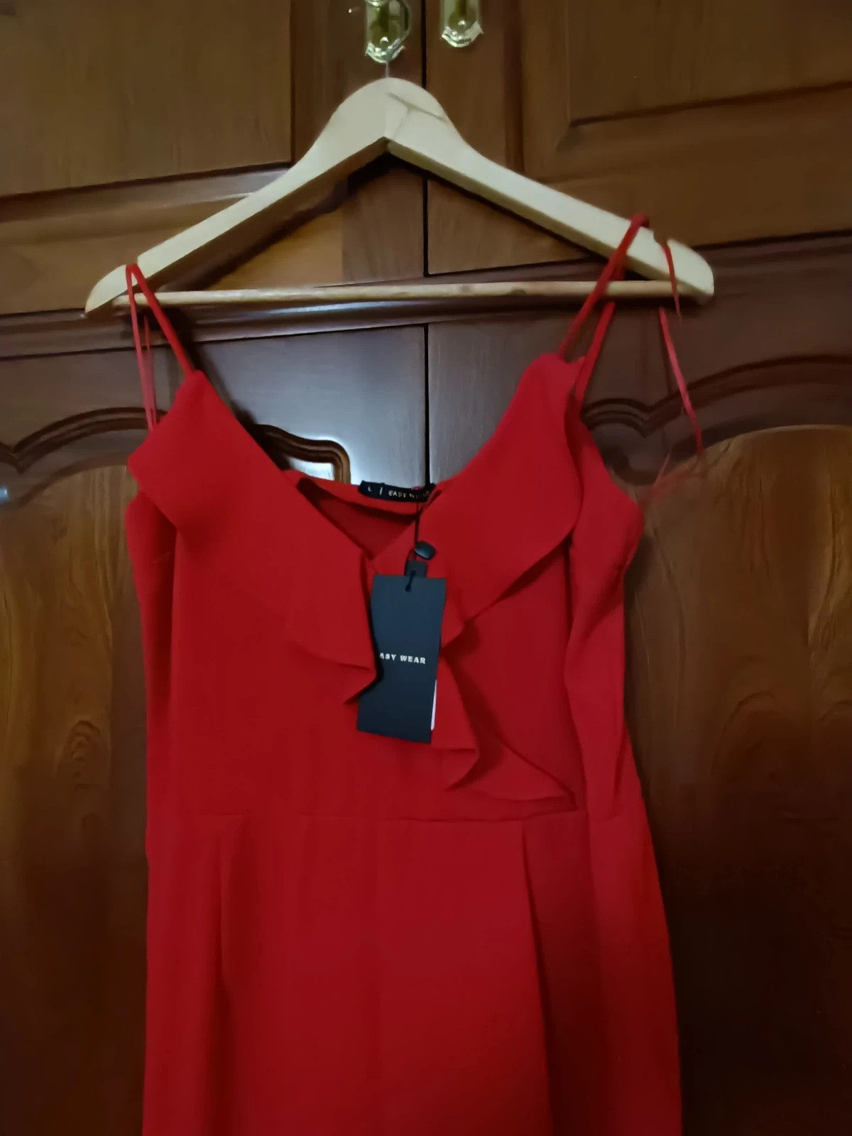 Elegante combinaison pantalon rouge (amsl.i) – Easy Wear – taille L / 40 / 12 5