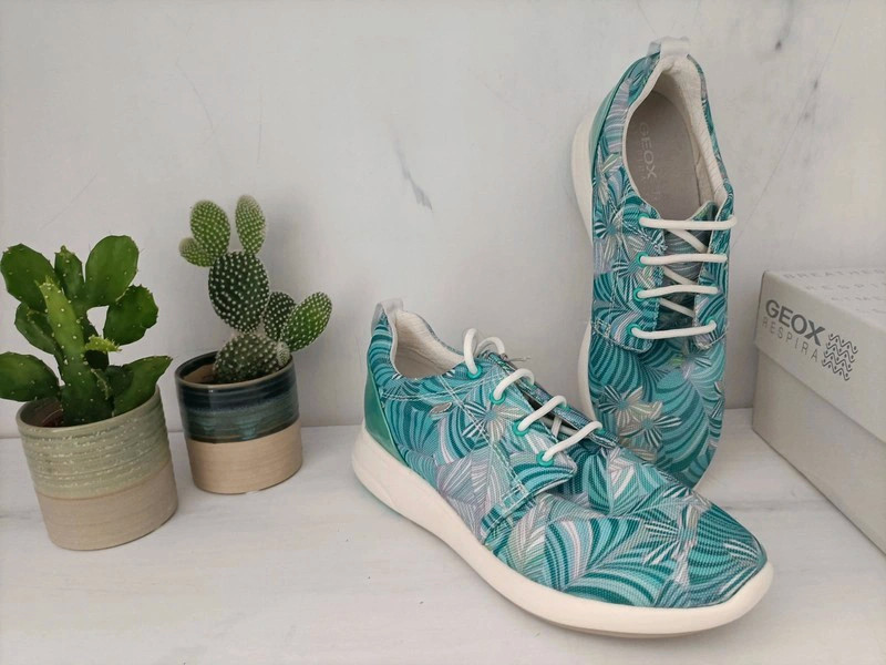 Zapatillas Geox talla 36 azul turquesa flores (amsl.20) – Geox – taille 36 3